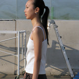 Single Buckle sleeveless_ivory
