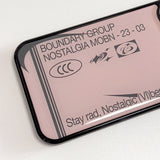 Dusty, Nostalgic Vibes Phone Case (DustyPink/CharcoalGray)