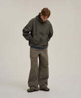 Biker Denim Pants - Khaki Brown