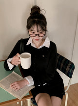 Classic Raglan Round Knit Cardigan (7color)