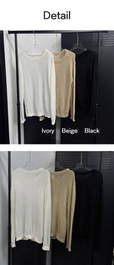 See through loose fit knit(3color)