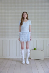 DREAMY LACE TIERED SKIRT