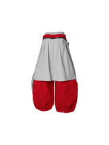 RELABEL Spatial Relations (Double Peaks) Double-Waistband Nylon Pleated Trousers Loose Curved-Leg Silhouette Casual Trousers