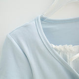 Sora Layered Button Top