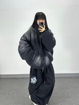 bomber washing hooded jumper
