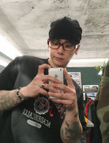 No.1731 retro horn-rimmed glasses