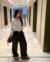 [ORIGINAL] Grape cut cotton pants