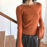 ジンニングシンフィットモヘアインナー長袖ニット