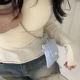 ハートチェーンウォレットバッグ_レングス (3color)
