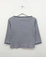 Rue Striped 3/4 Sleeve T-shirt (2color)