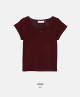 Basic U-neck Warm Pendant T-shirt (5color)