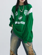Big over varsity t-shirt