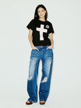 CROSS TEE BLACK
