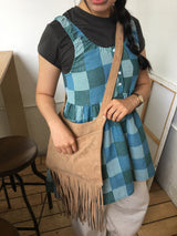Suede Fringe Shoulder Bag (5color)