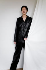 Faux leather jacket, Black