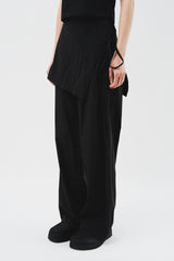 (W) Pin Wrap Skirt Pants (2color)
