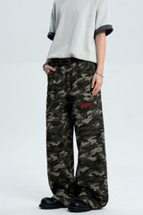 Camo Straight Leg Pants