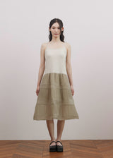 シアープリーツドレス (Light Grey)