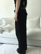 button cargo pants