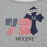 RODEZ 72 AMERICAN FLAG ONE SHOULDER LONG SLEEVE T (2Color)