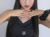 [Formica] Star Stud ring (Black)