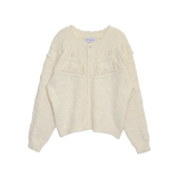 SUGAR POMPOM RIBBON CARDIGAN