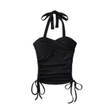 Lovely Halter Shirring Top 232292349