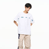 ドットプリント半袖Tシャツ