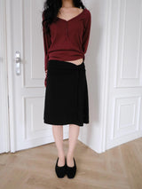 side tie midi sk