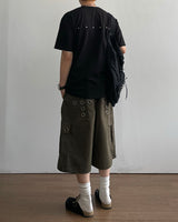 Punch Eyelet Bermuda Pants