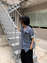 [unisex] Woven Button Pintuck Bermuda Wide Banding Pants