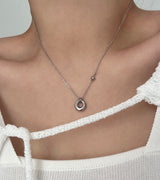bbpo donut coin stainless steel ball bead necklace