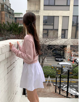 Creamy V-neck cardigan
