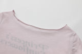 プリンセスサンフラワーレタリングTシャツ