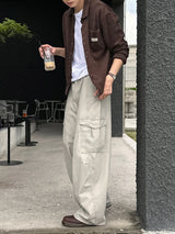 LMN Mille Curved Cargo Wide Pants (5 colors)