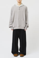 パスト ワッフルド フーデッド トップ(4color)