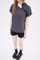 ピーナッツ ダンガラ フード付きTシャツ