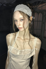SWAN LACE HAIRBAND cream