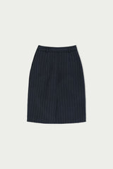 Pumpkin stripe skirt_charcoal