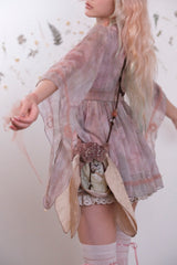 Rosé Isle Wonderful Creatures Series Withered Wings Handmade Lace Composite Wing Single-Shoulder Bag
