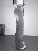 0459 cool grey washing jeans  