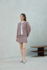 CHERISH TWEED SKIRT PANTS / RED