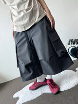 Mountain Buckle Nylon Hiking Belt Bermuda Shorts 3color