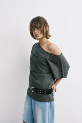 89 リヴェットTシャツ (khaki)