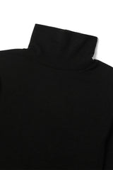 Wool turtleneck top_black