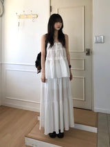 Plain Can Can Long Skirt (2 colors)