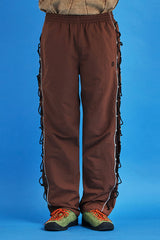 STRING NYLON PANTS / BROWN