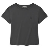 KIRSH プレーンスリムフィットTシャツ【ダークグレー】