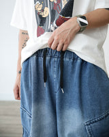 ADU CARGO BERMUDA DENIM PANTS