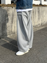 ONE SIDE SNAP BUTTON SWEAT PANTS